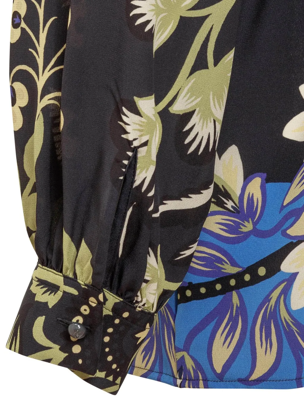 Floral Print Round Neck Blouse