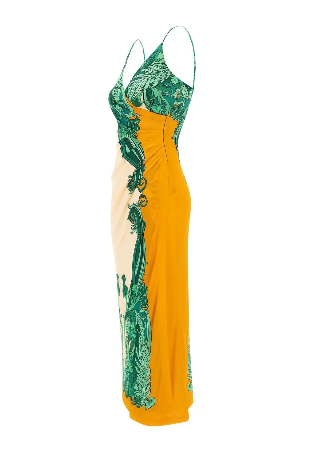Graphic Printed Sleeveless Slip Dress