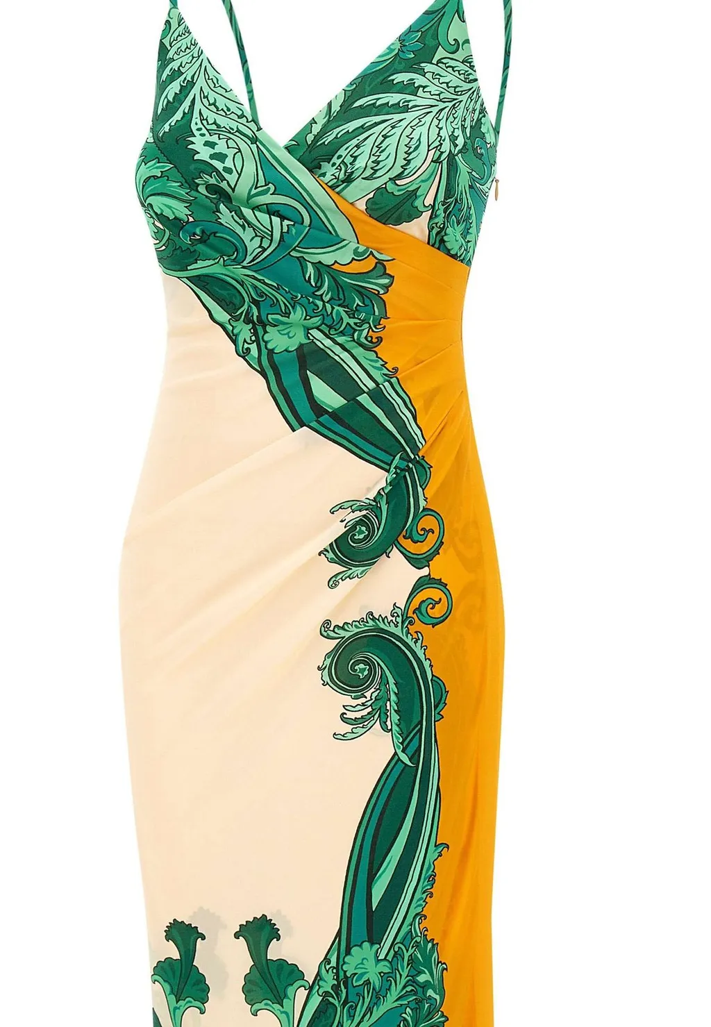 Graphic Printed Sleeveless Slip Dress