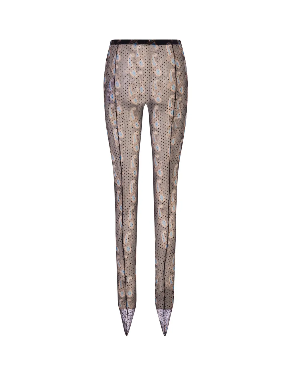 Paisley Print Sheer Tights