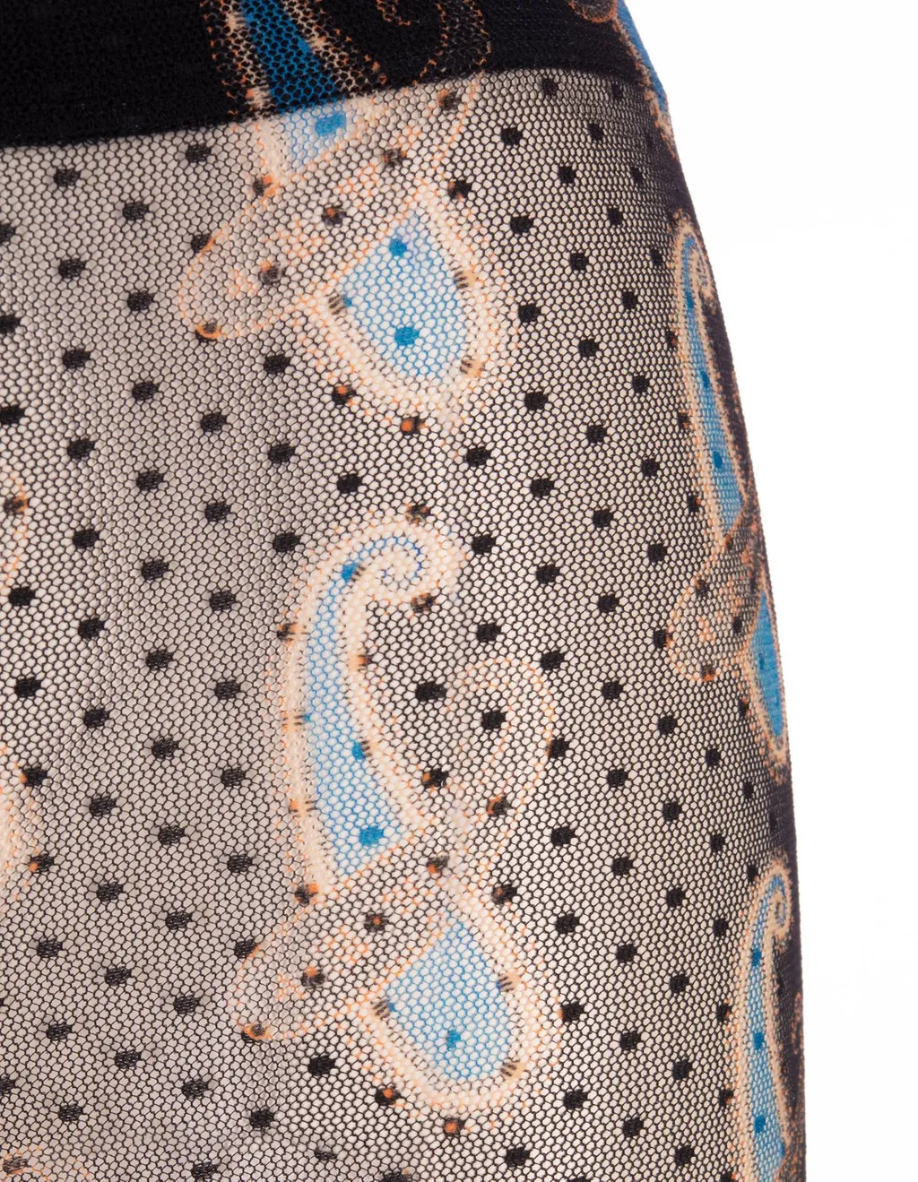 Paisley Print Sheer Tights