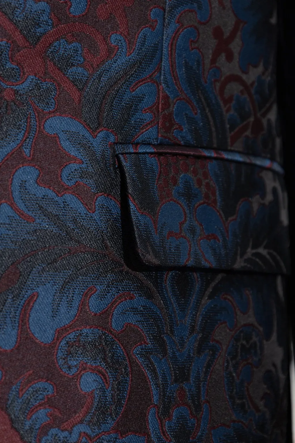 Decorative Pattern Single-Breasted Blazer