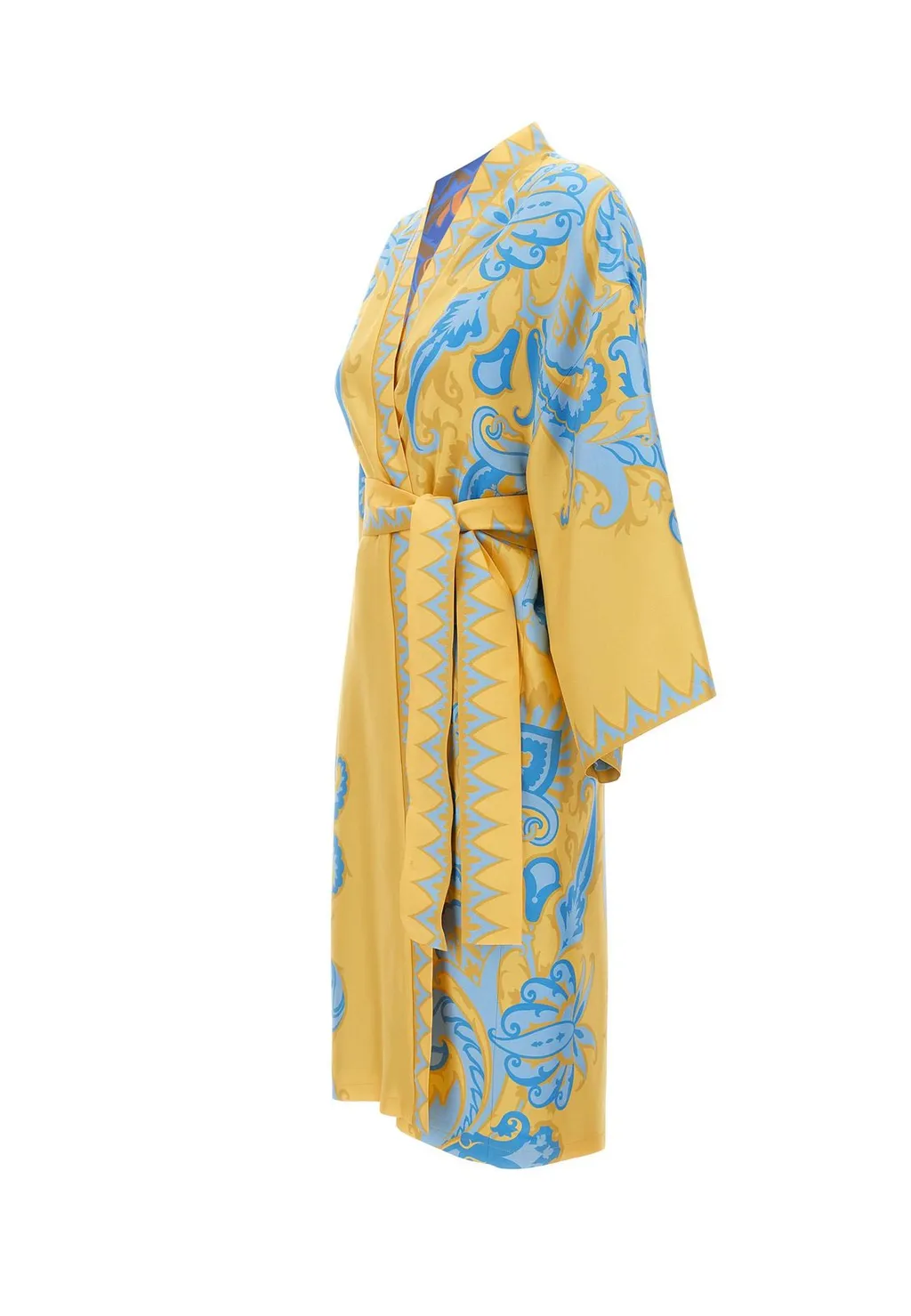 Printed Satin Kimono