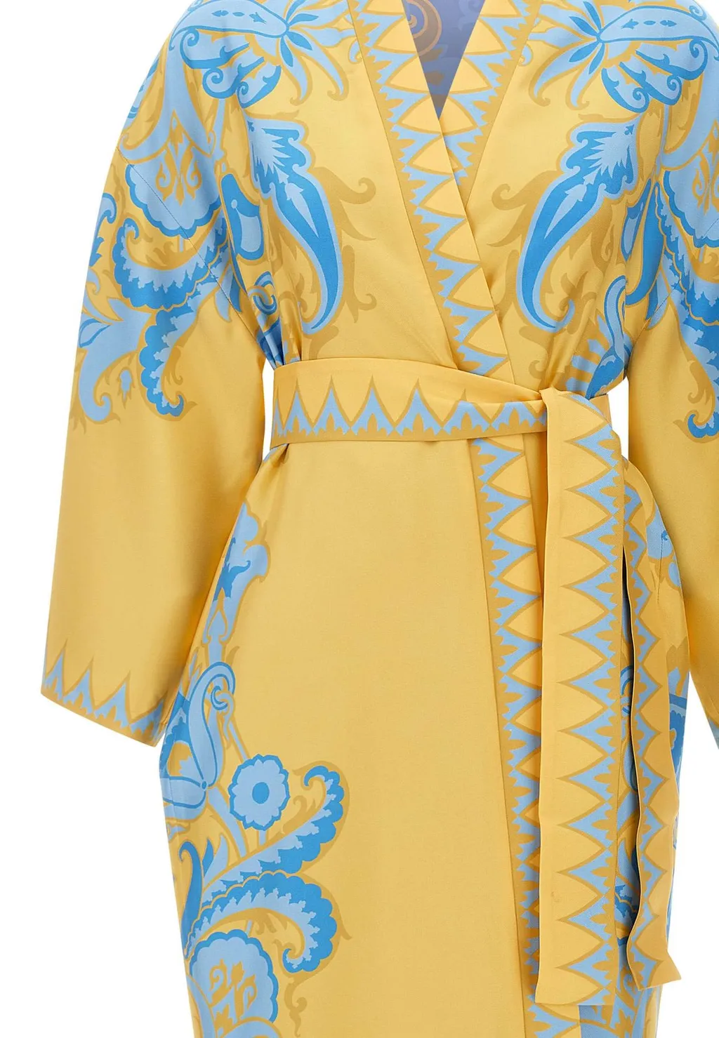 Printed Satin Kimono