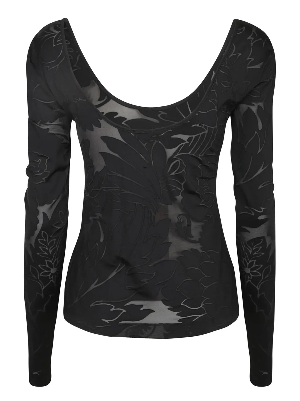 Paisley Pattern Boat Neck T-Shirt
