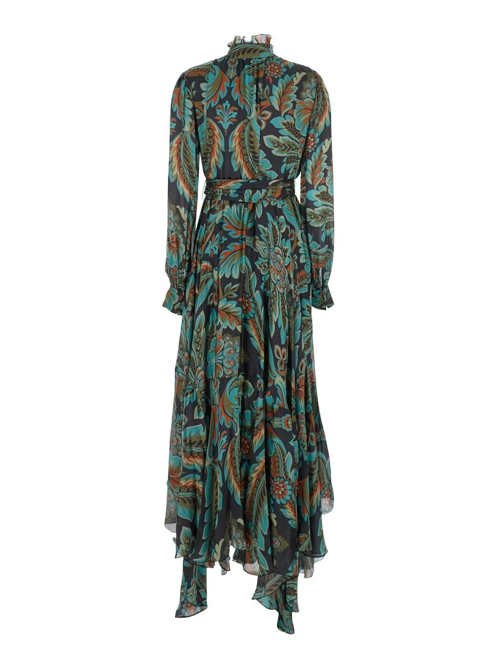 Paisley Printed Pleated Dress