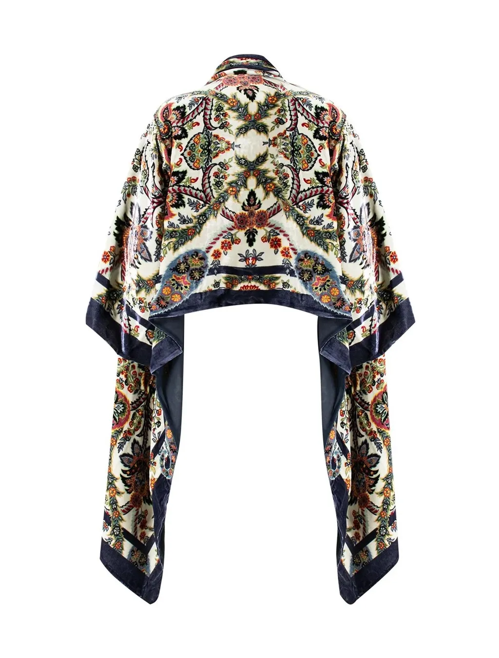 Floral-Printed Cropped Jacket