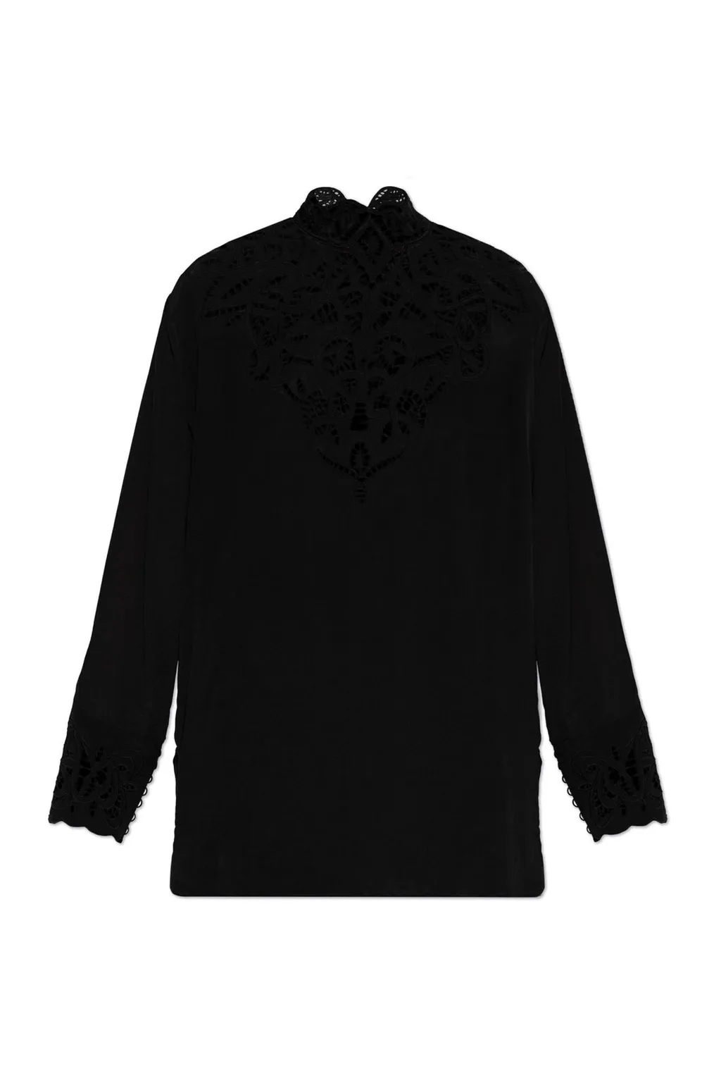 Lace Detailed Long-Sleeve Top
