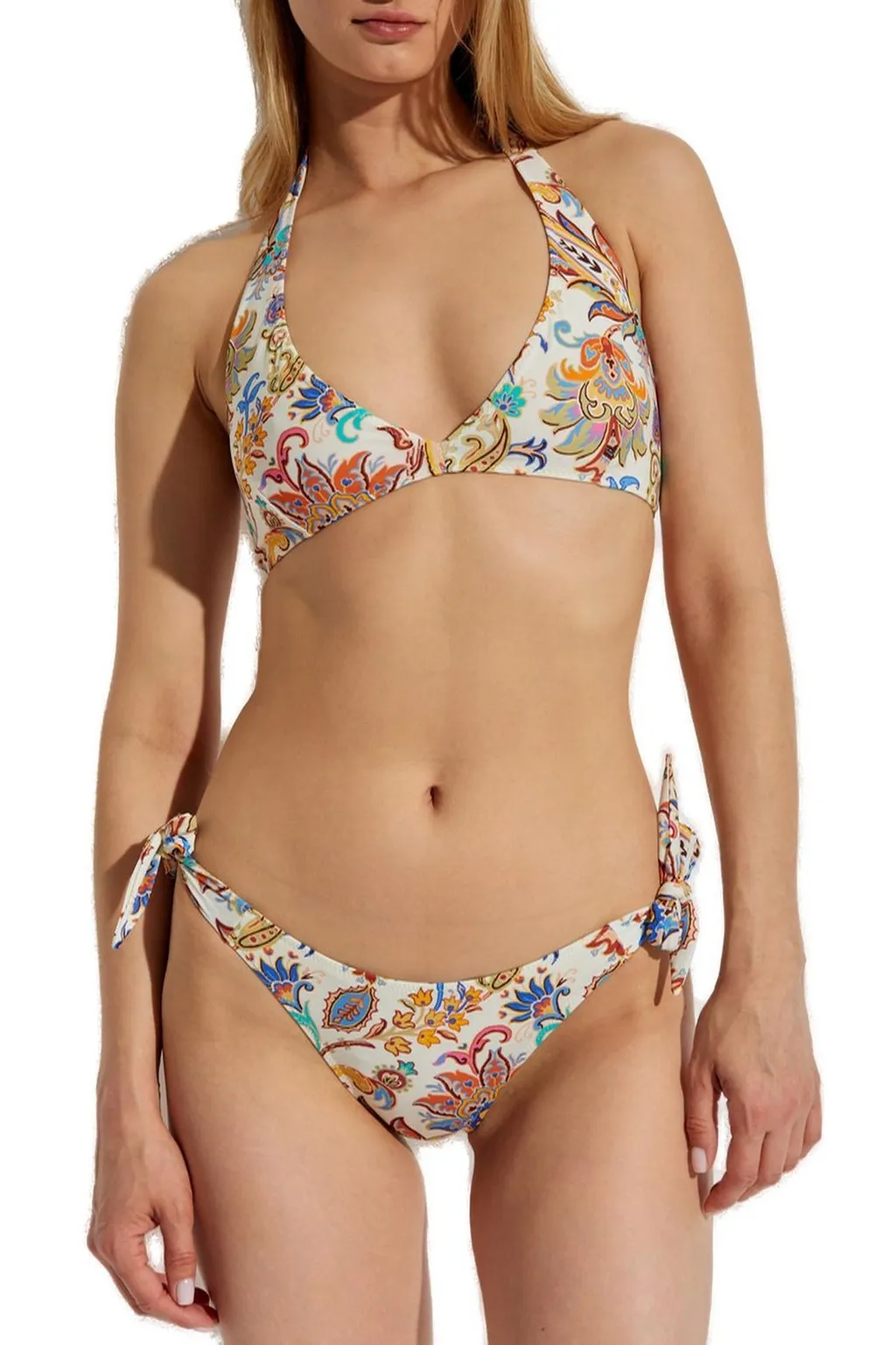 Paisley Printed Two-Piece Swimsuit
