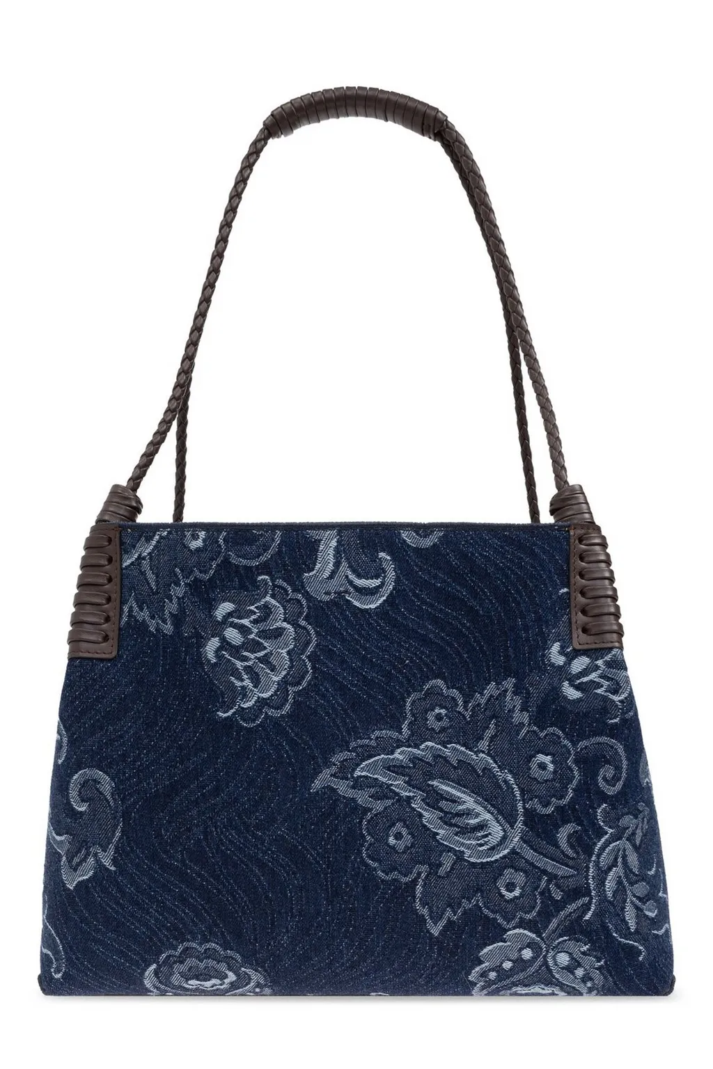 Jacquard Denim Small Libra Tote Bag