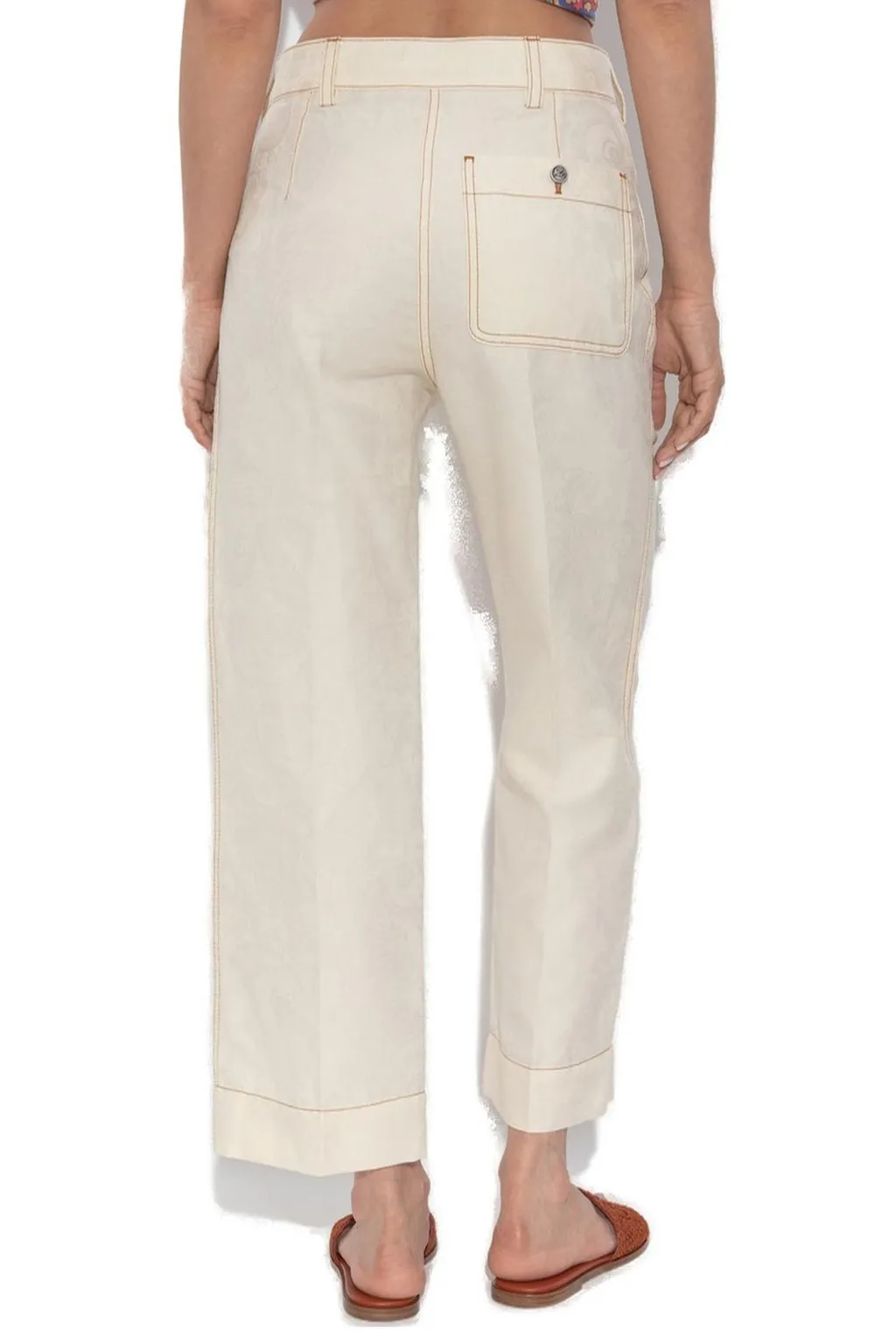 Contrasting Stitching Trousers