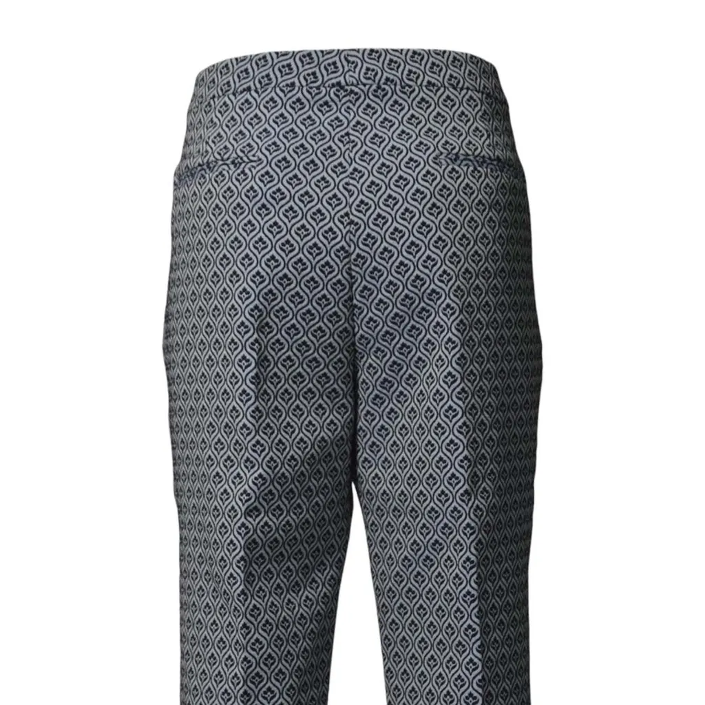 Pattern-Jacquard Tailored Trousers