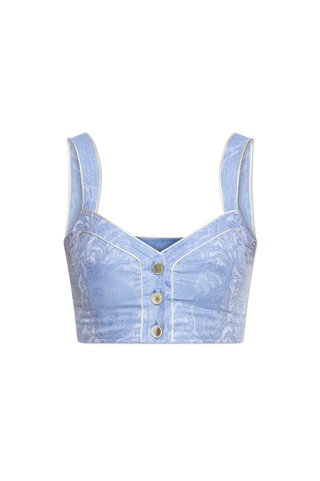 Printed Short Strappy Top