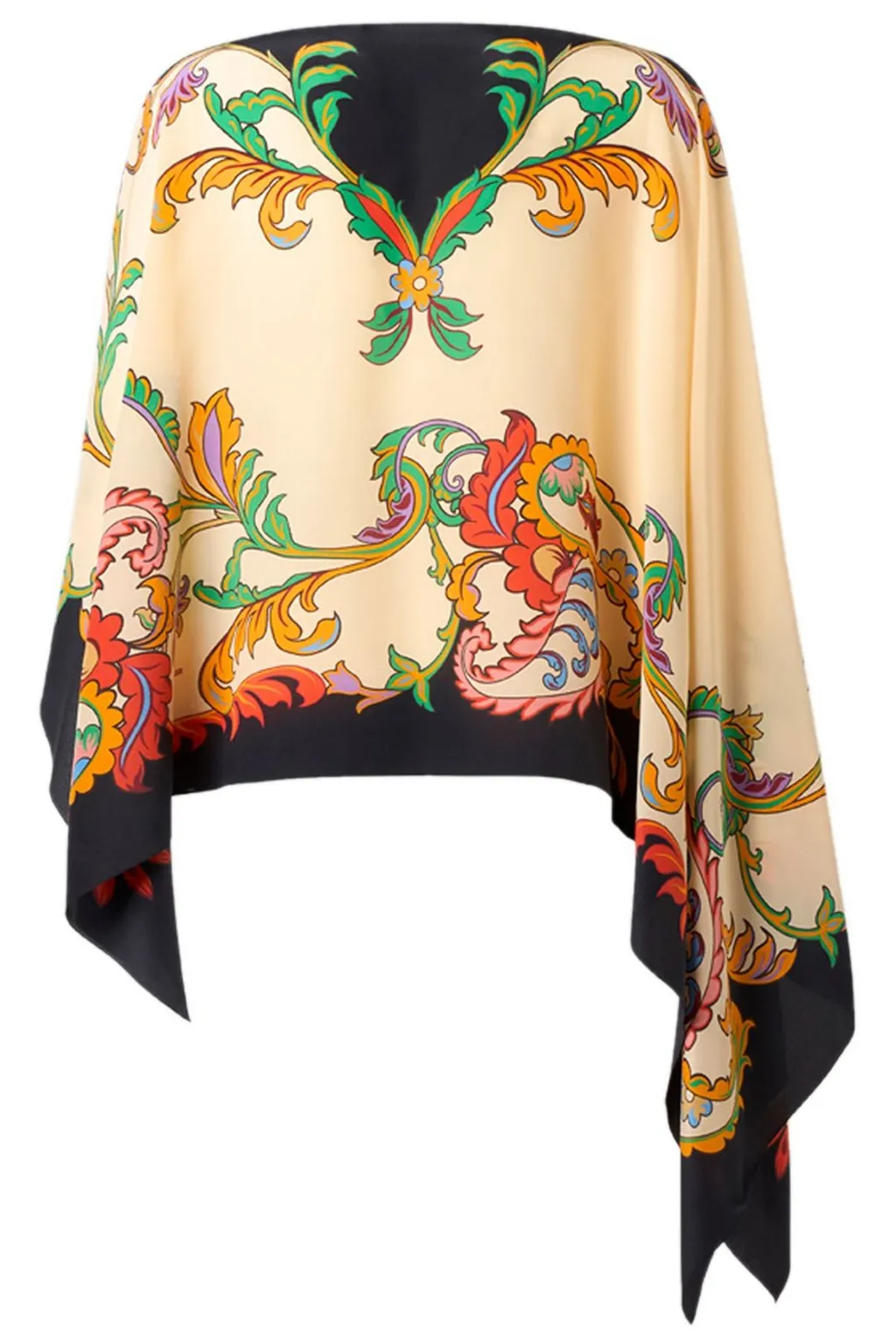 All-Over Printed Asymmetric Cape
