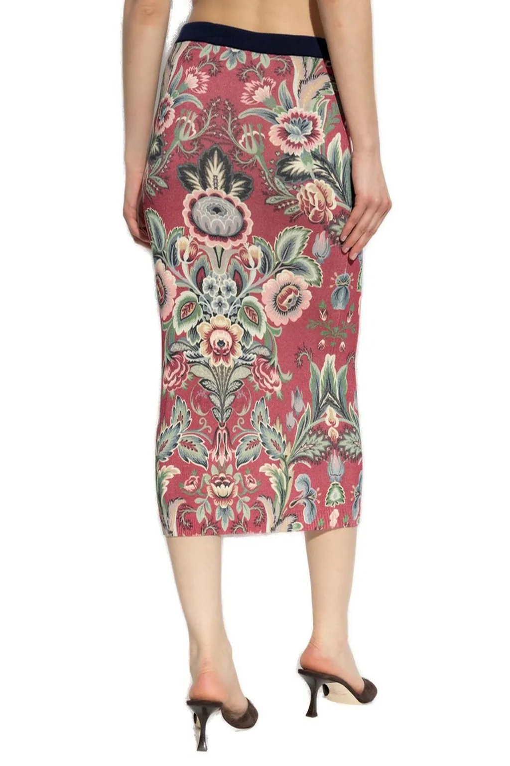 Patterned Midi Skirt