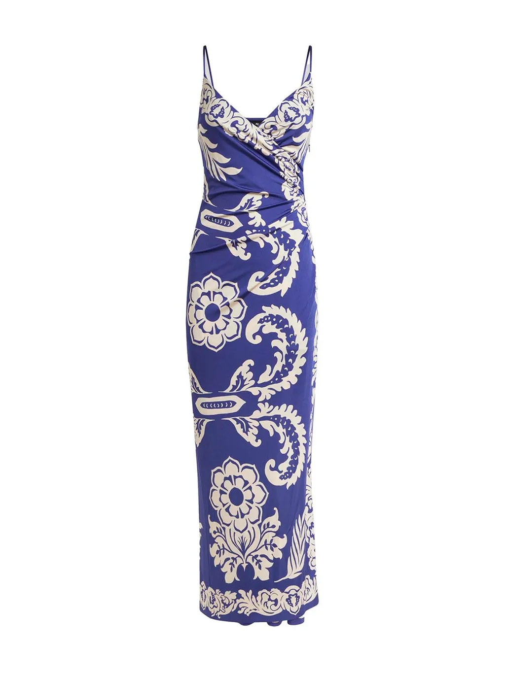 Paisley Printed Midi Sleeveless Dress