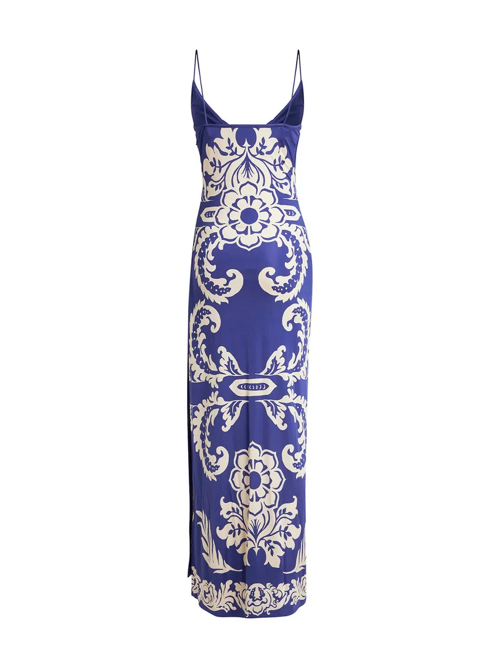 Paisley Printed Midi Sleeveless Dress
