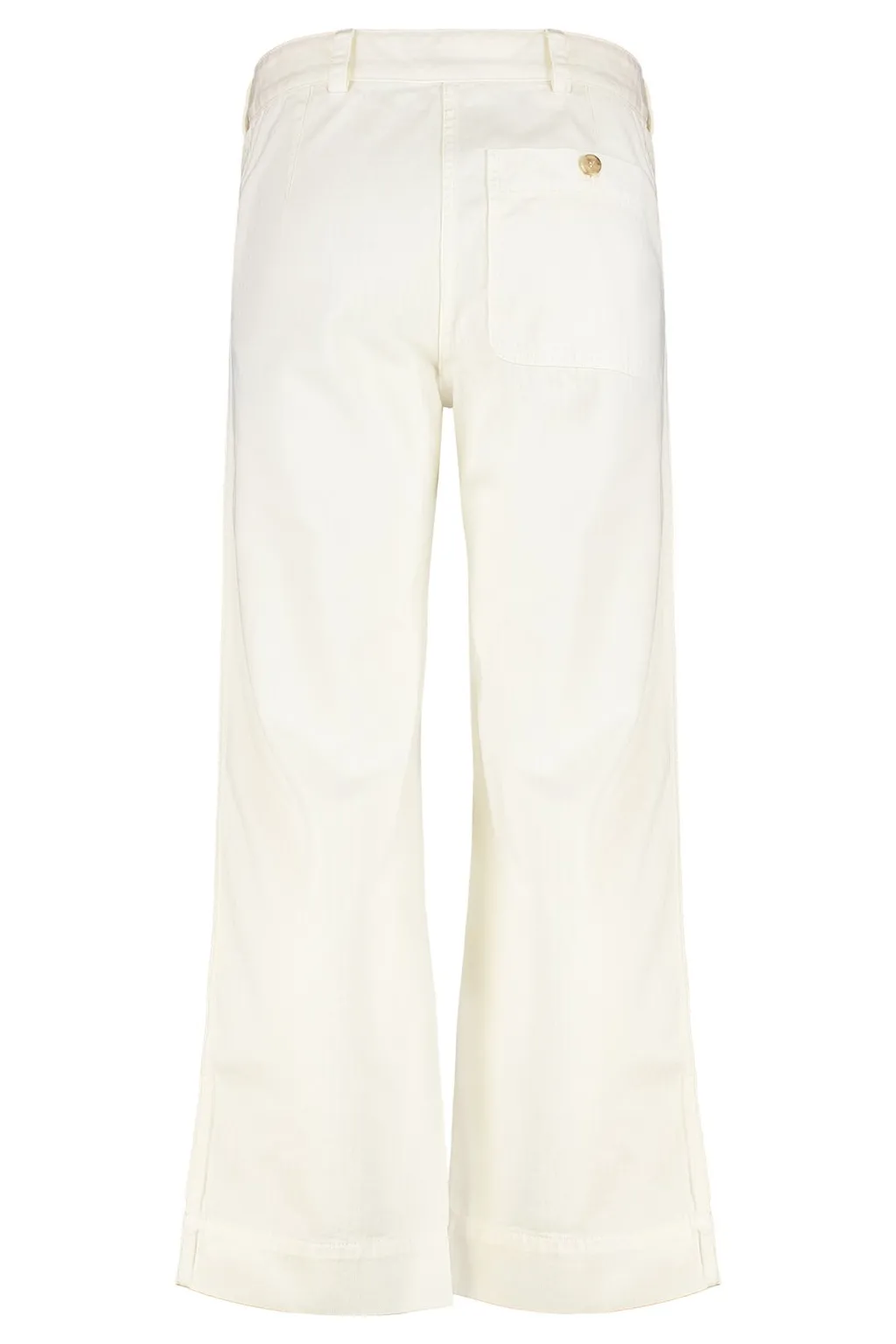 Straight-Cut Gabardine Trousers