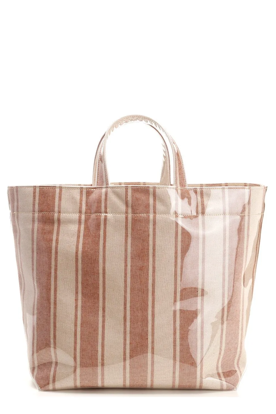 Striped Printed Large Tote Bag