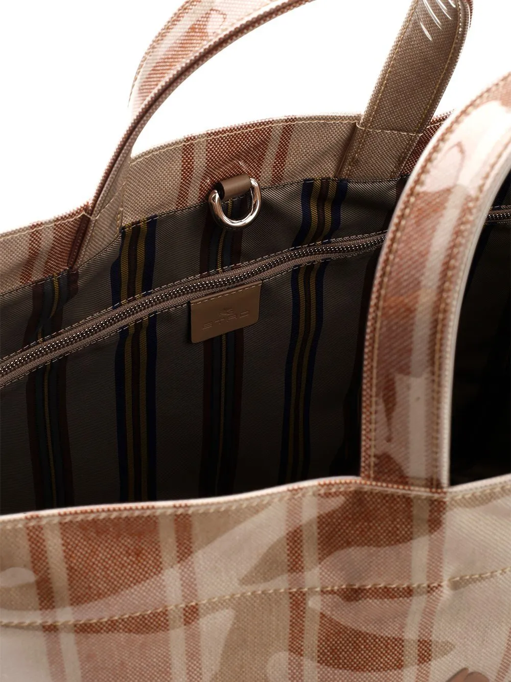 Striped Printed Large Tote Bag