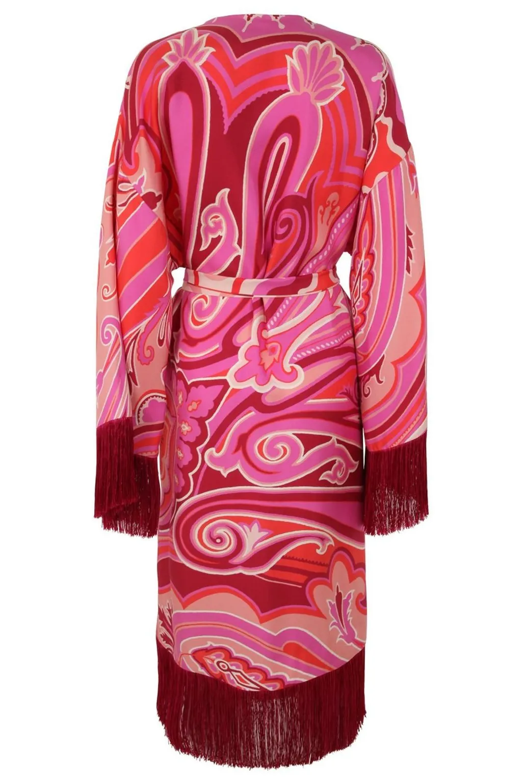Paisley Pattern Belted Jacket