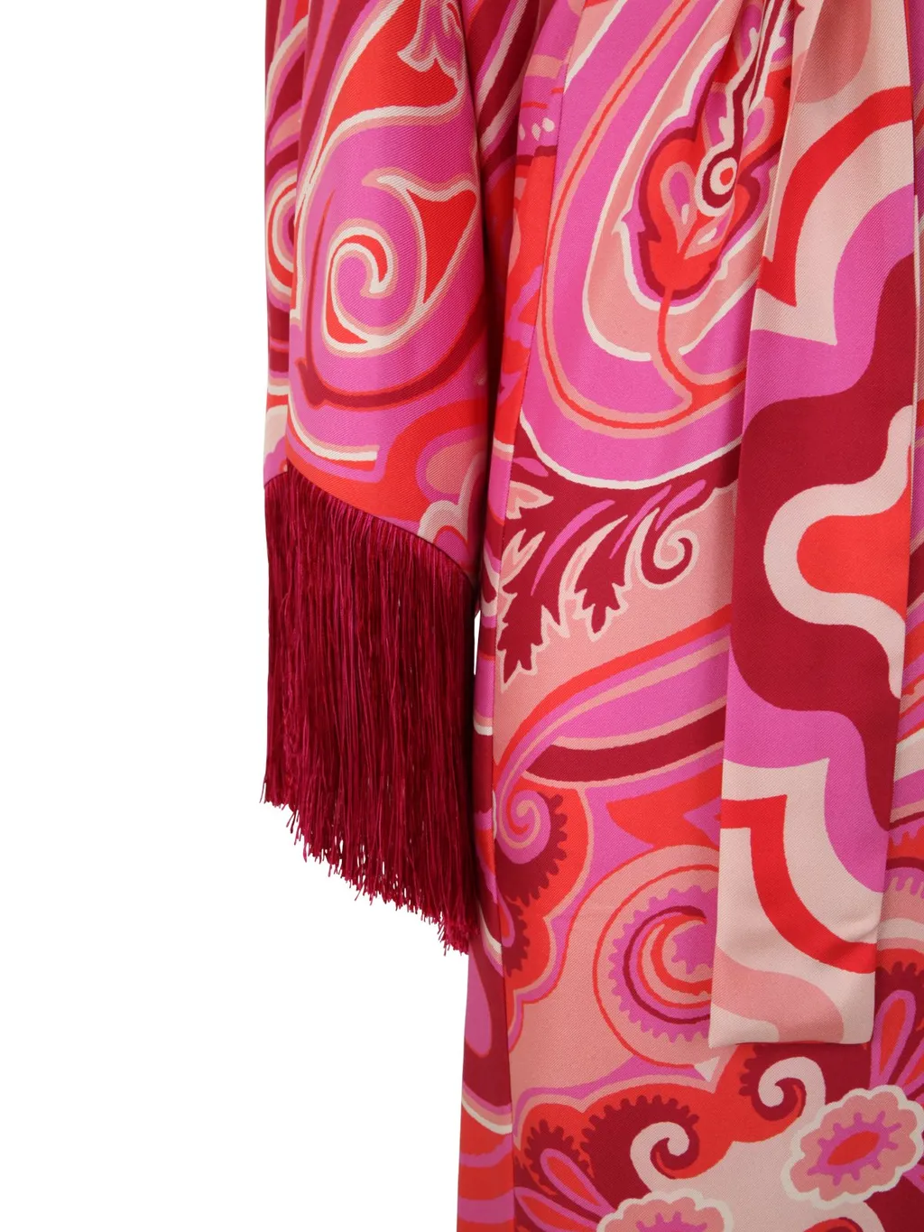 Paisley Pattern Belted Jacket