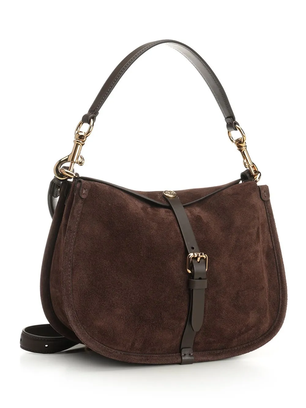 Buckle-Fastened Shoulder Bag