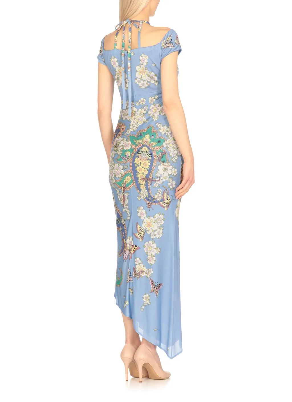 V-Neck Floral Maxi Dress