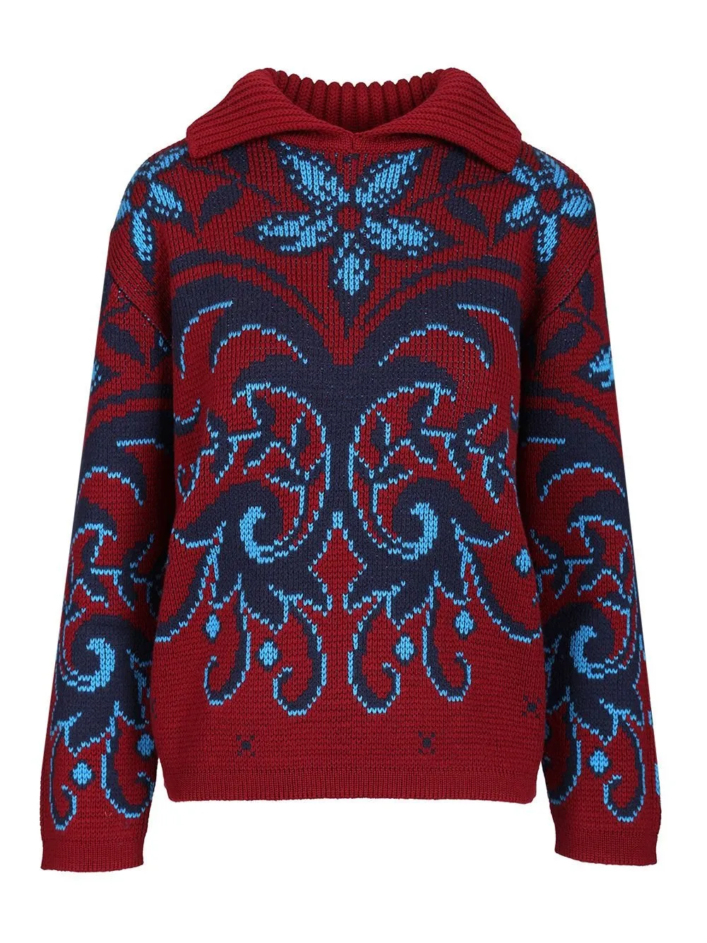 Shawl Collar Knitted Jumper