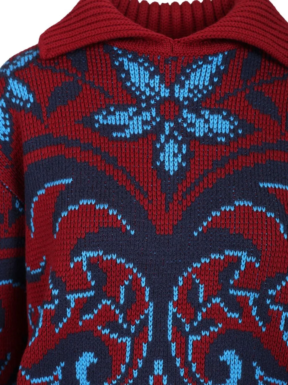 Shawl Collar Knitted Jumper