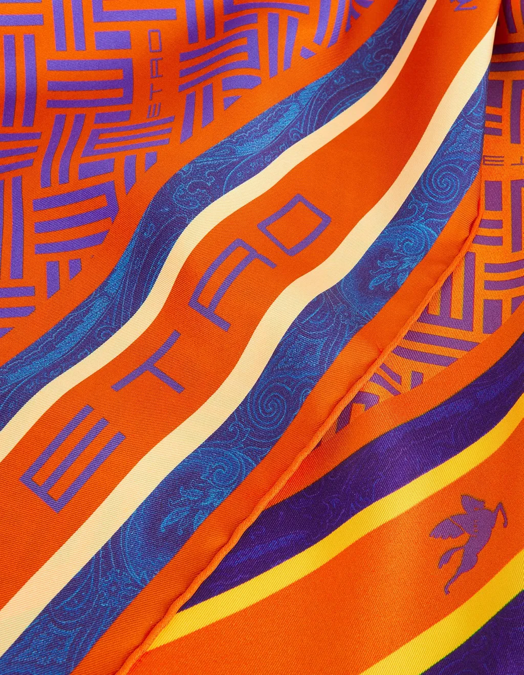 Logo Detailed Patterned Scarf