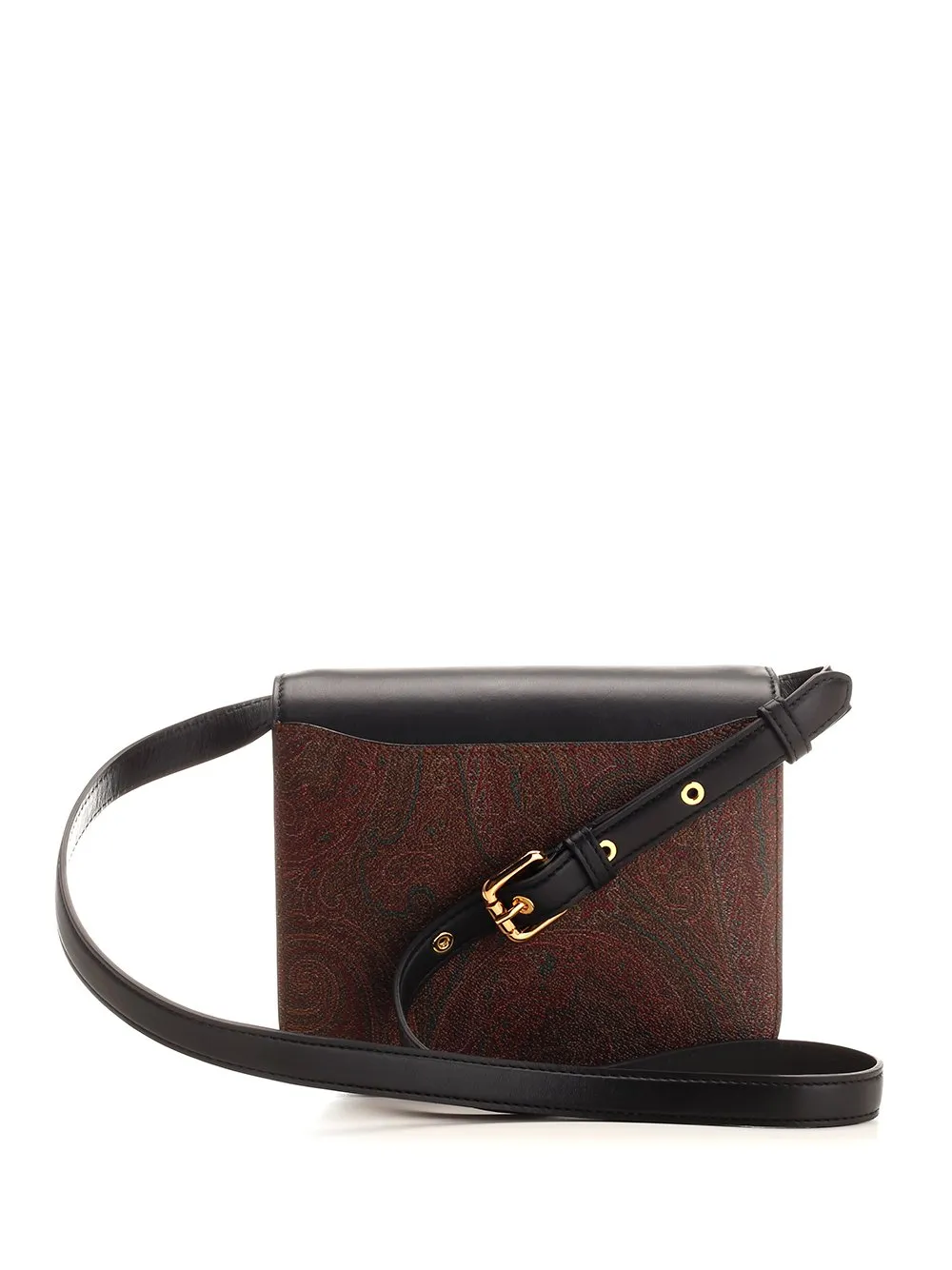 Paisley Printed Logo Plaque Crossbody Bag