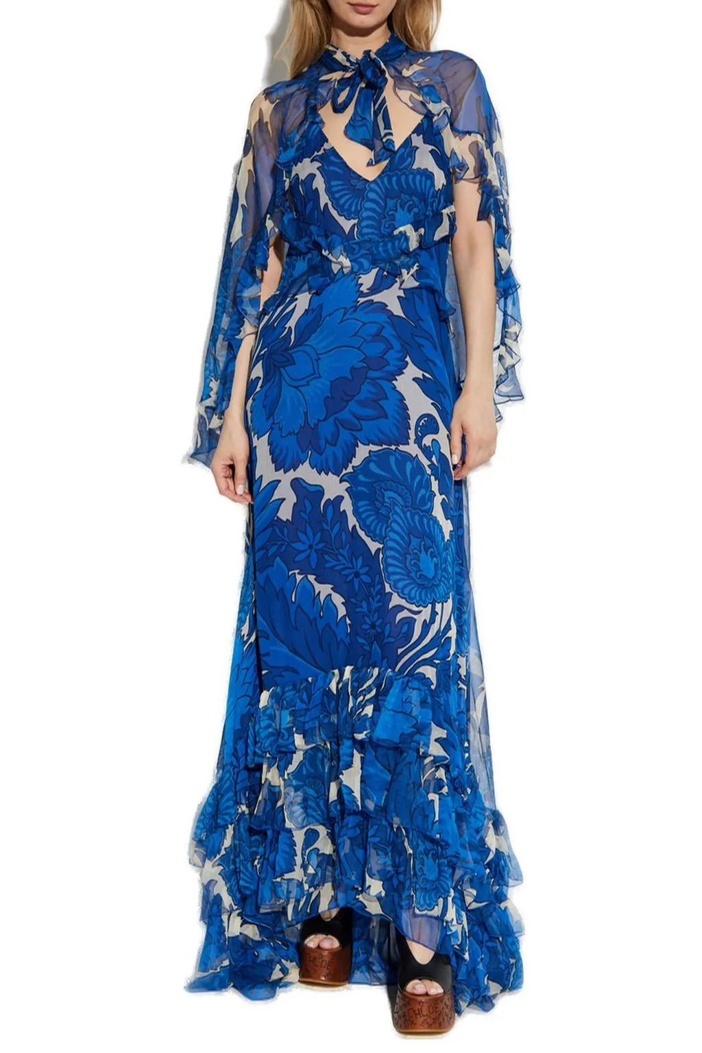 Floral-Printed Maxi Dress