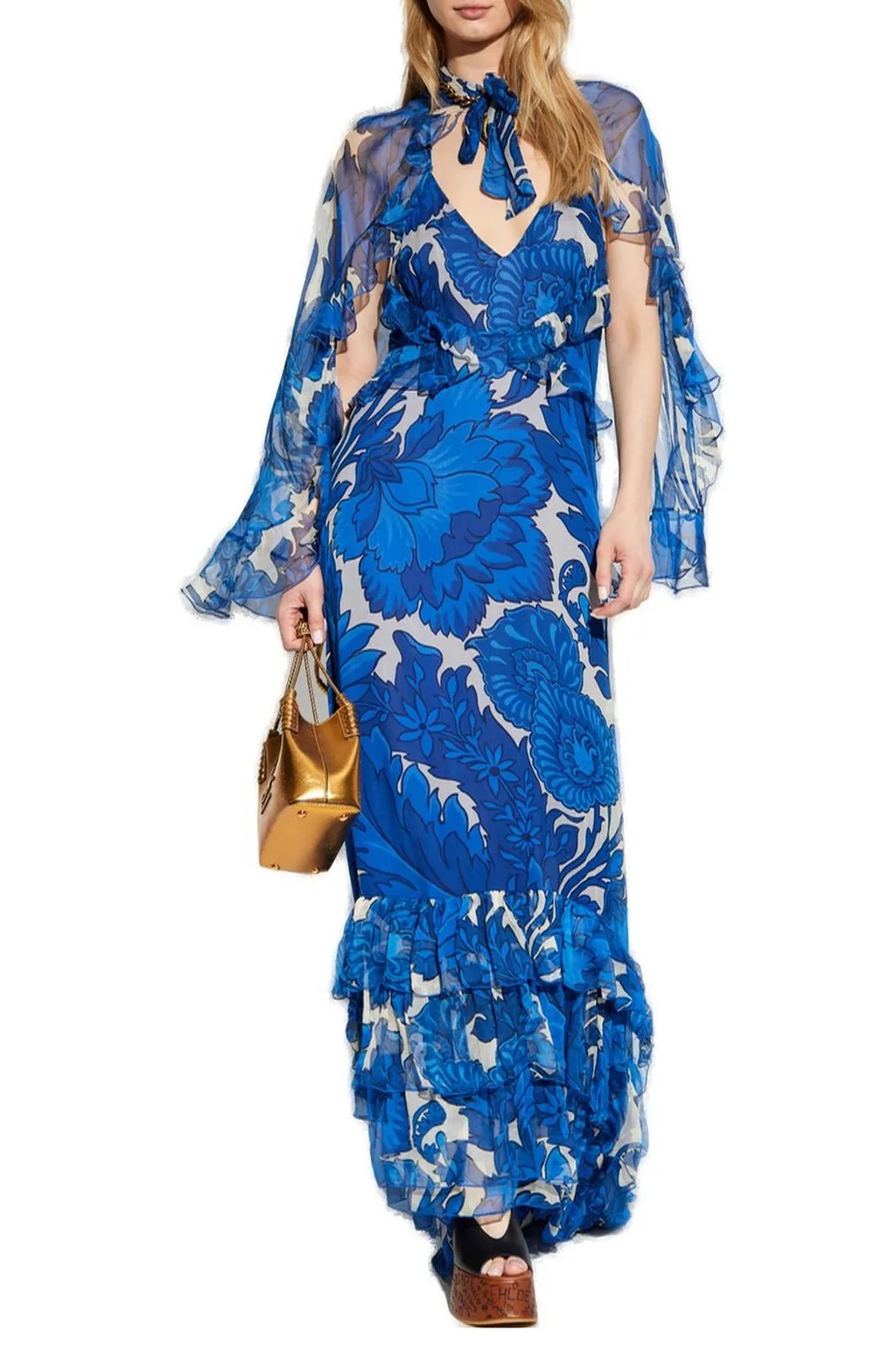 Floral-Printed Maxi Dress