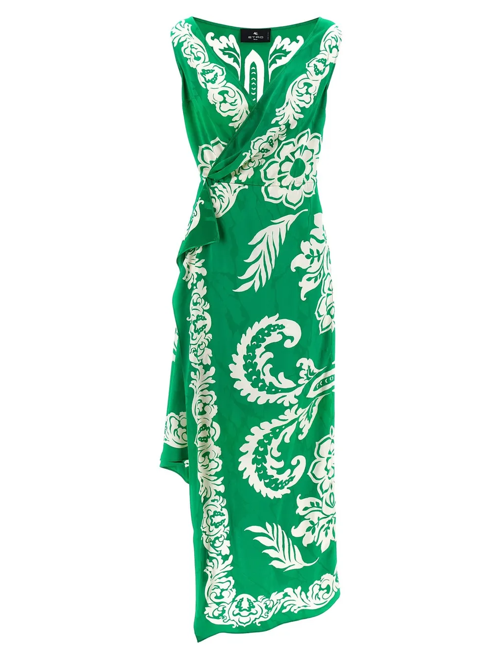 Floral Printed Sleeveless Midi Dress