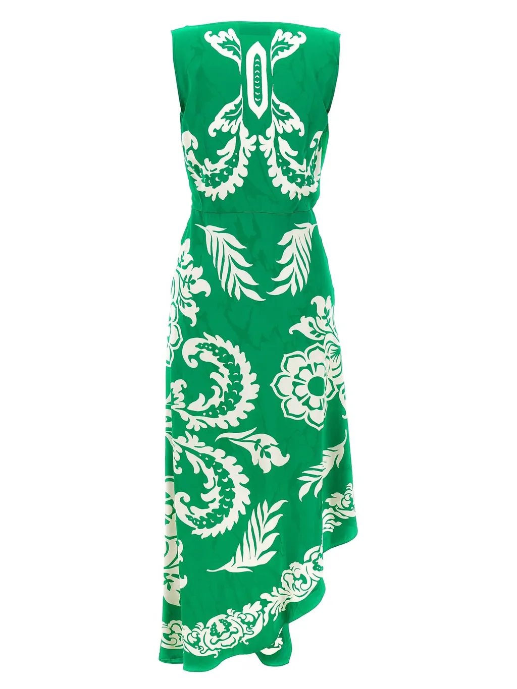 Floral Printed Sleeveless Midi Dress