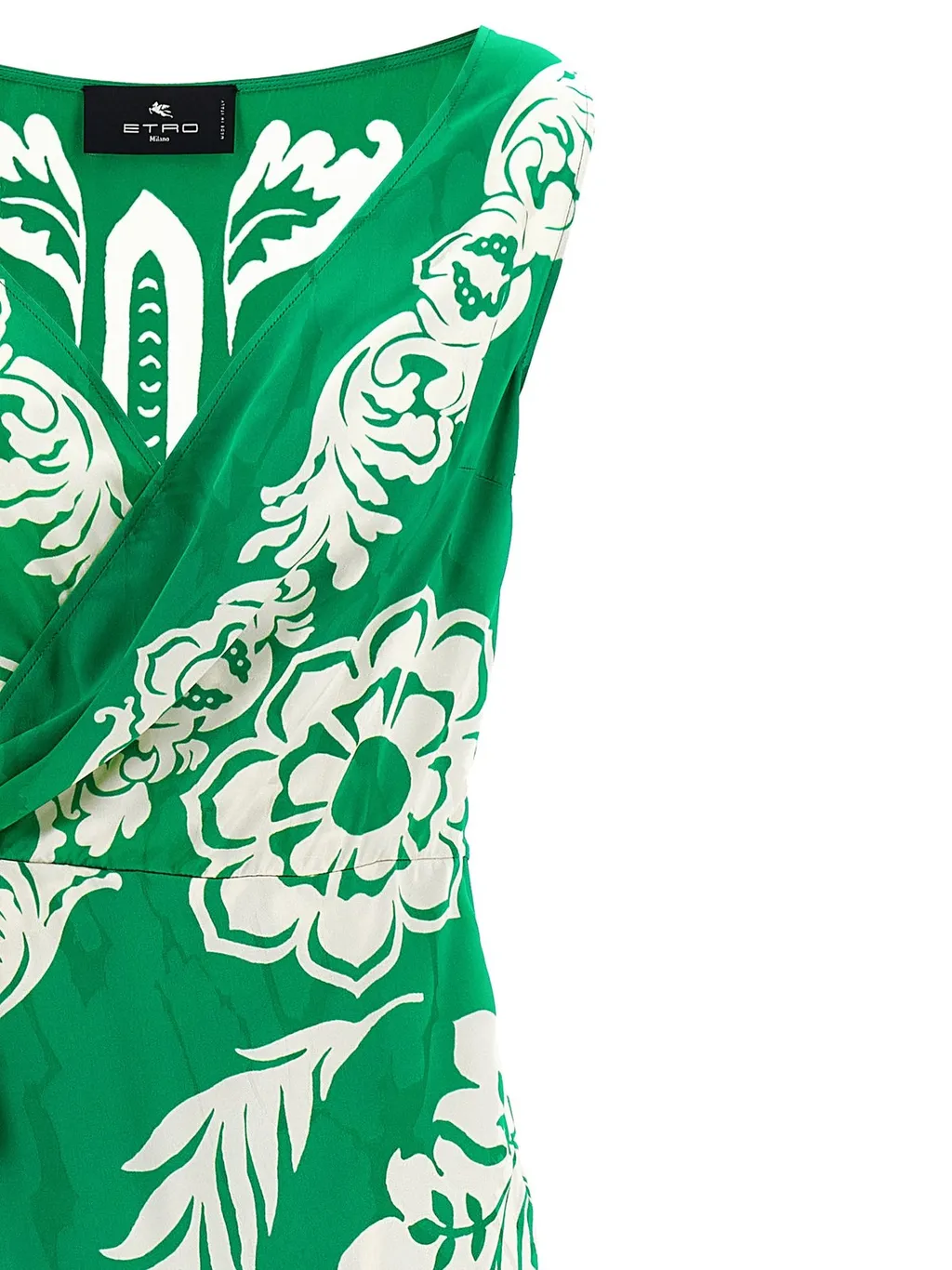 Floral Printed Sleeveless Midi Dress