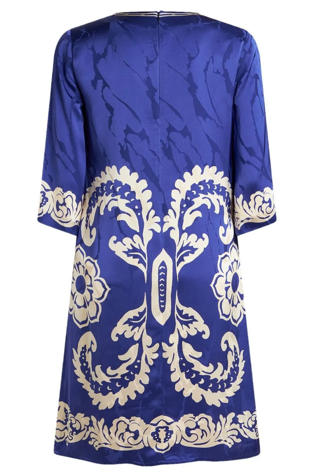 Paisley Printed Crewneck Dress