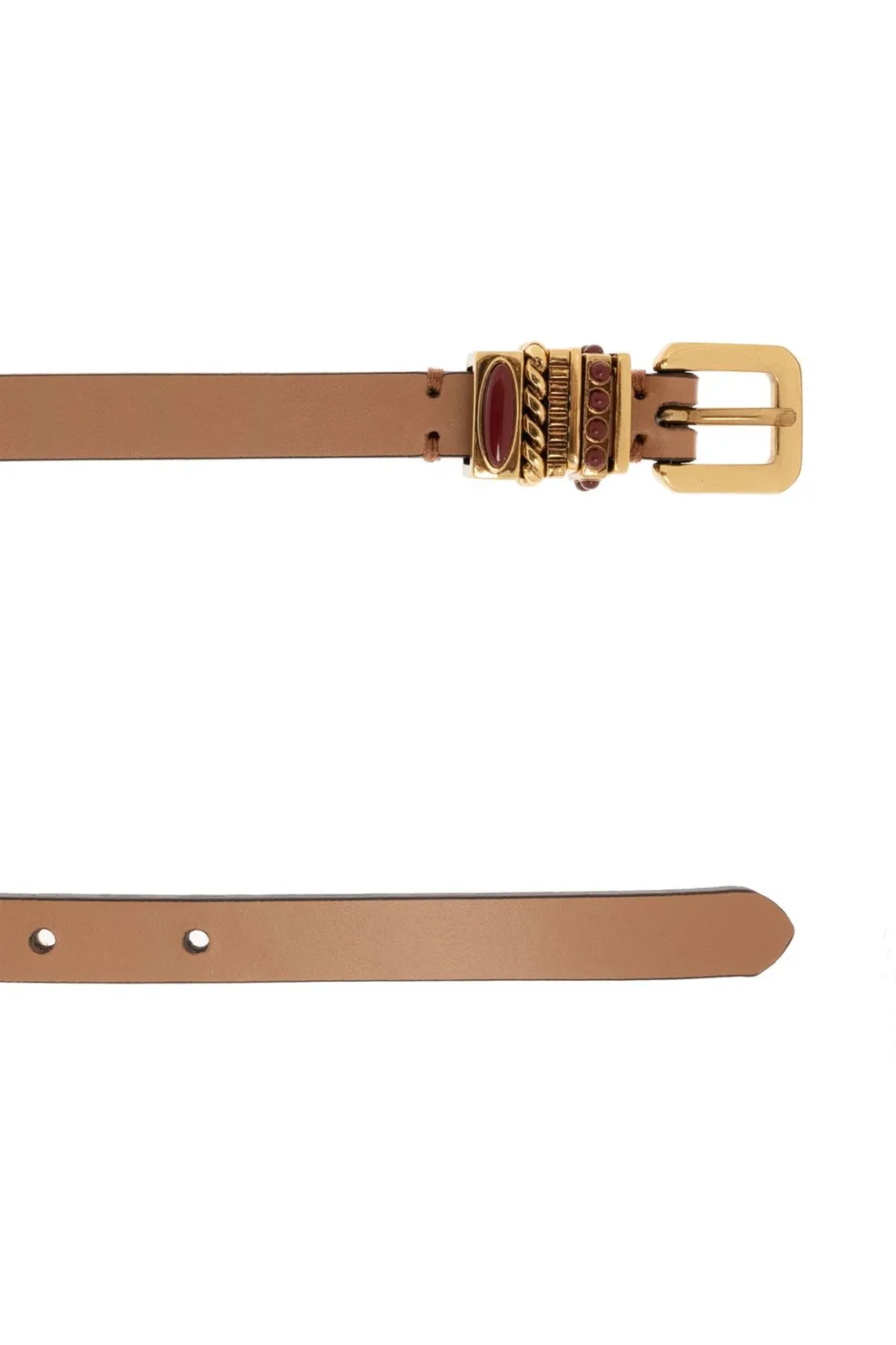 Double-Wrap Prong Buckle Belt