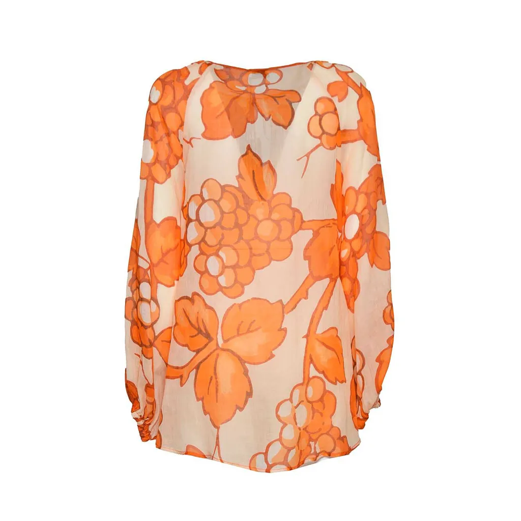 Floral Printed Long Sleeved Blouse