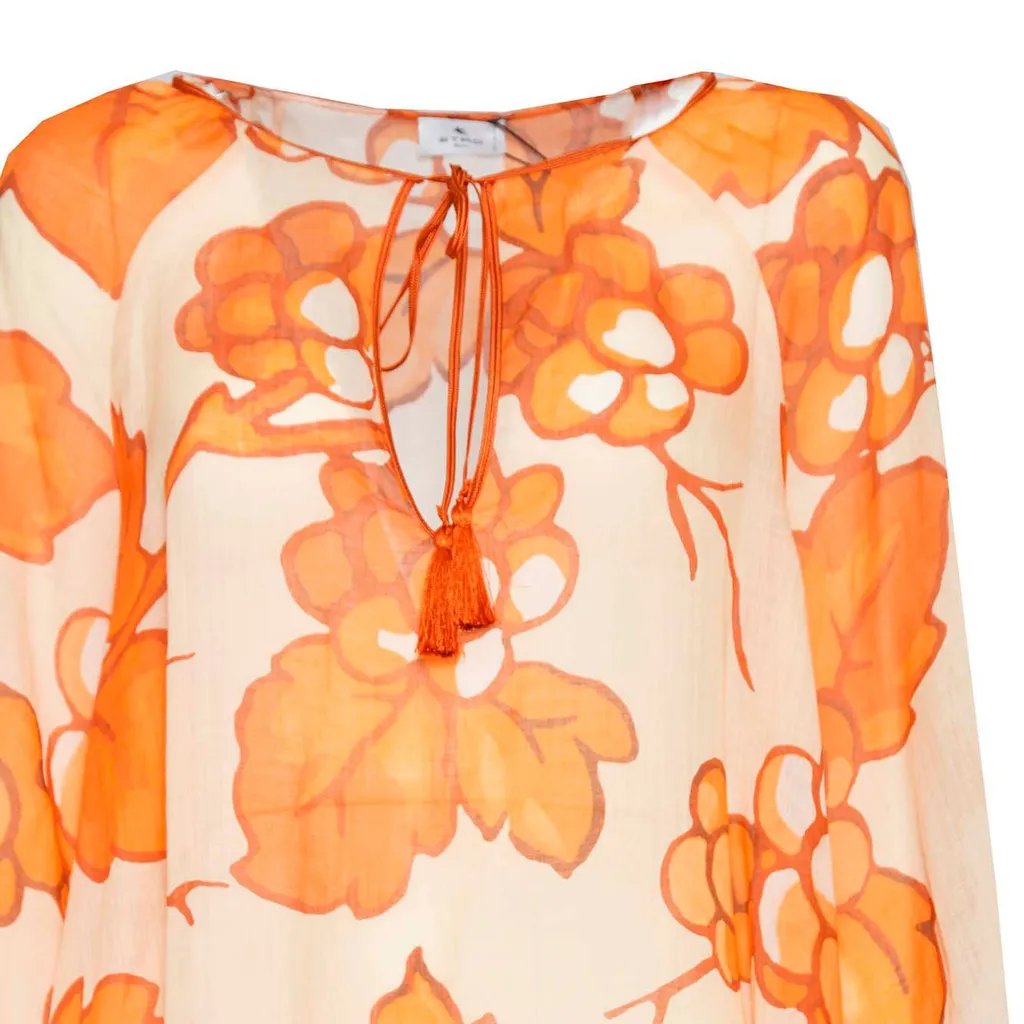 Floral Printed Long Sleeved Blouse