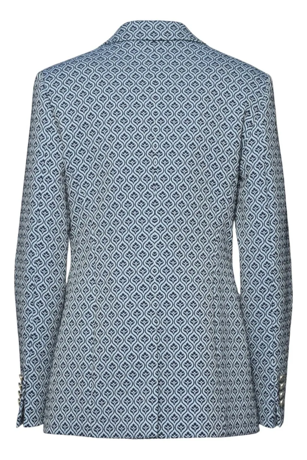 Single-Breasted Jacquard Jacket
