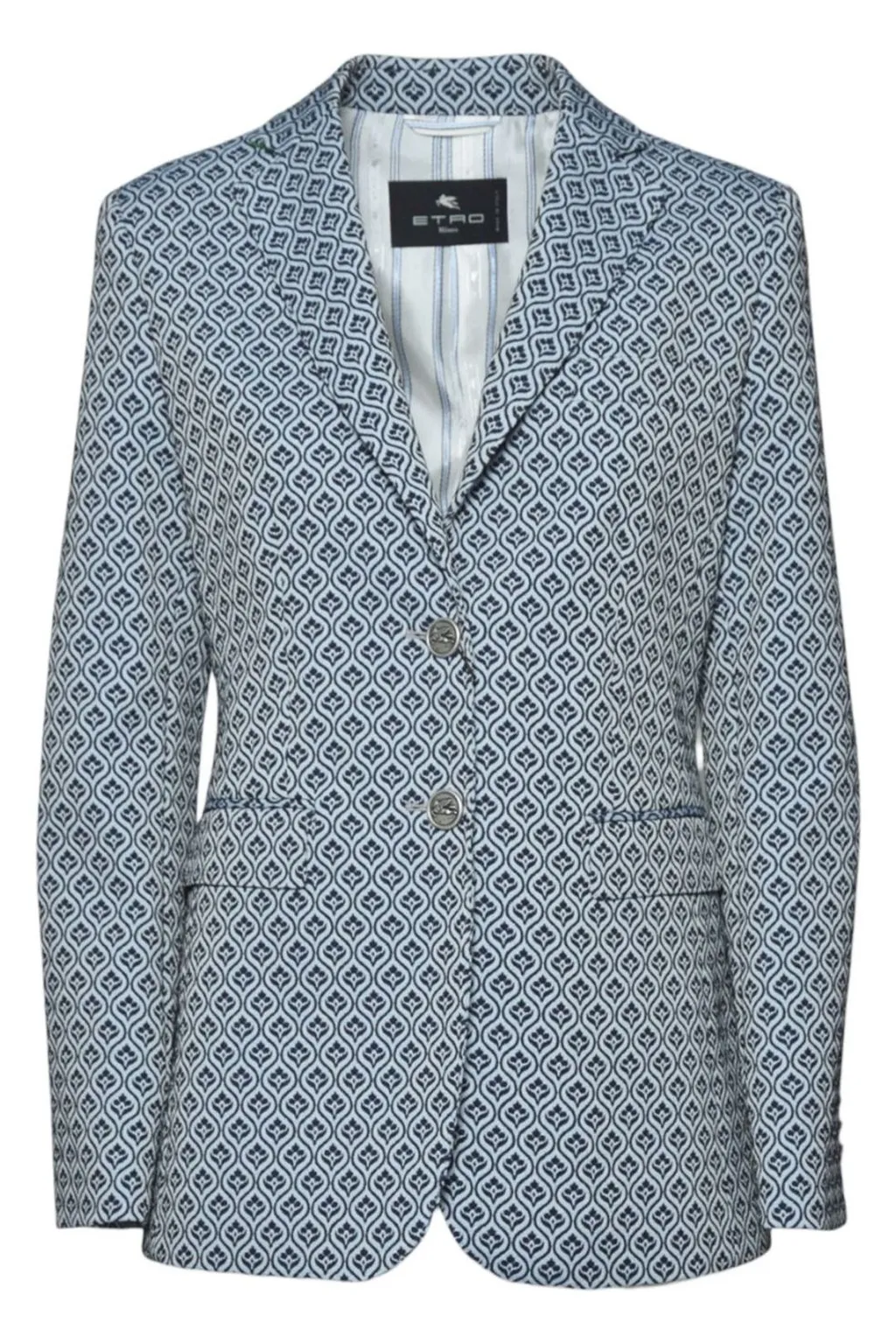 Single-Breasted Jacquard Jacket