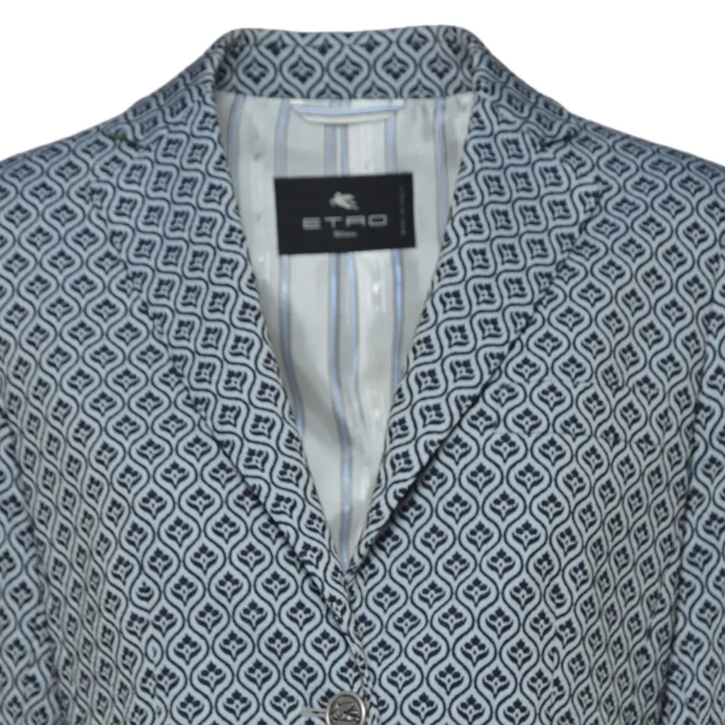 Single-Breasted Jacquard Jacket
