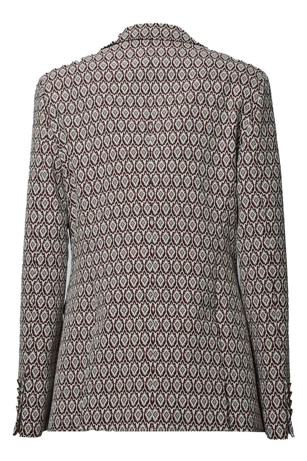 Jacquard Button-Up Blazer