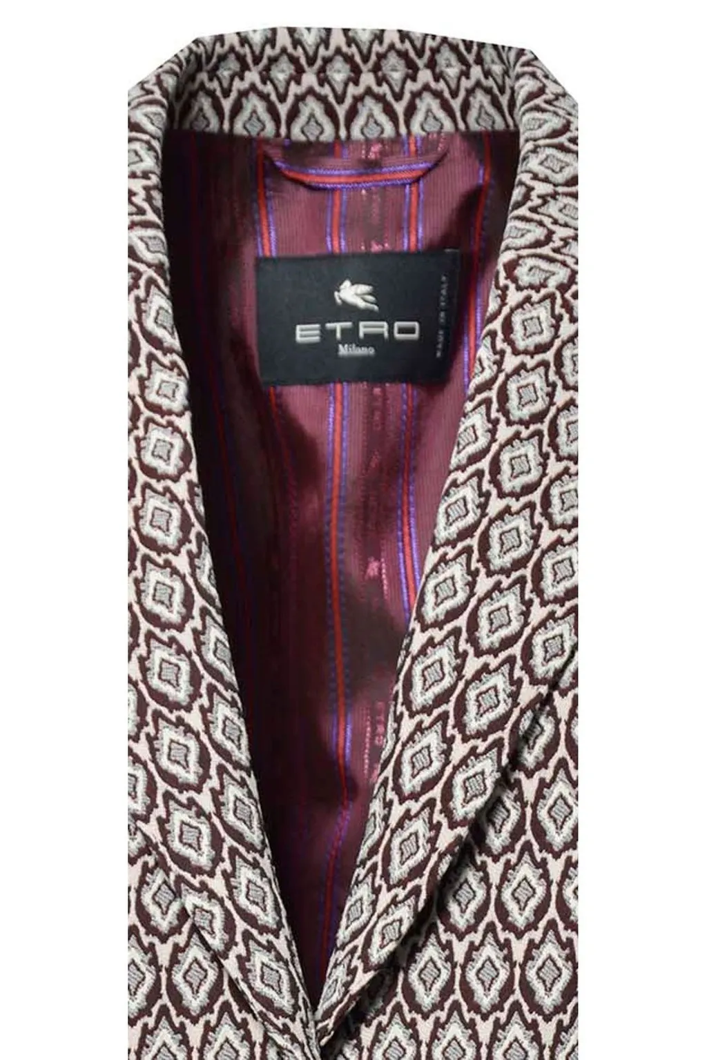 Jacquard Button-Up Blazer