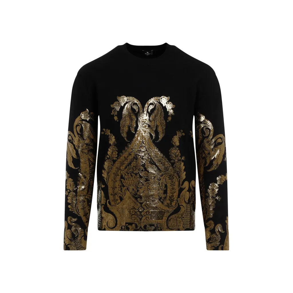 Metallic Printed Jumper