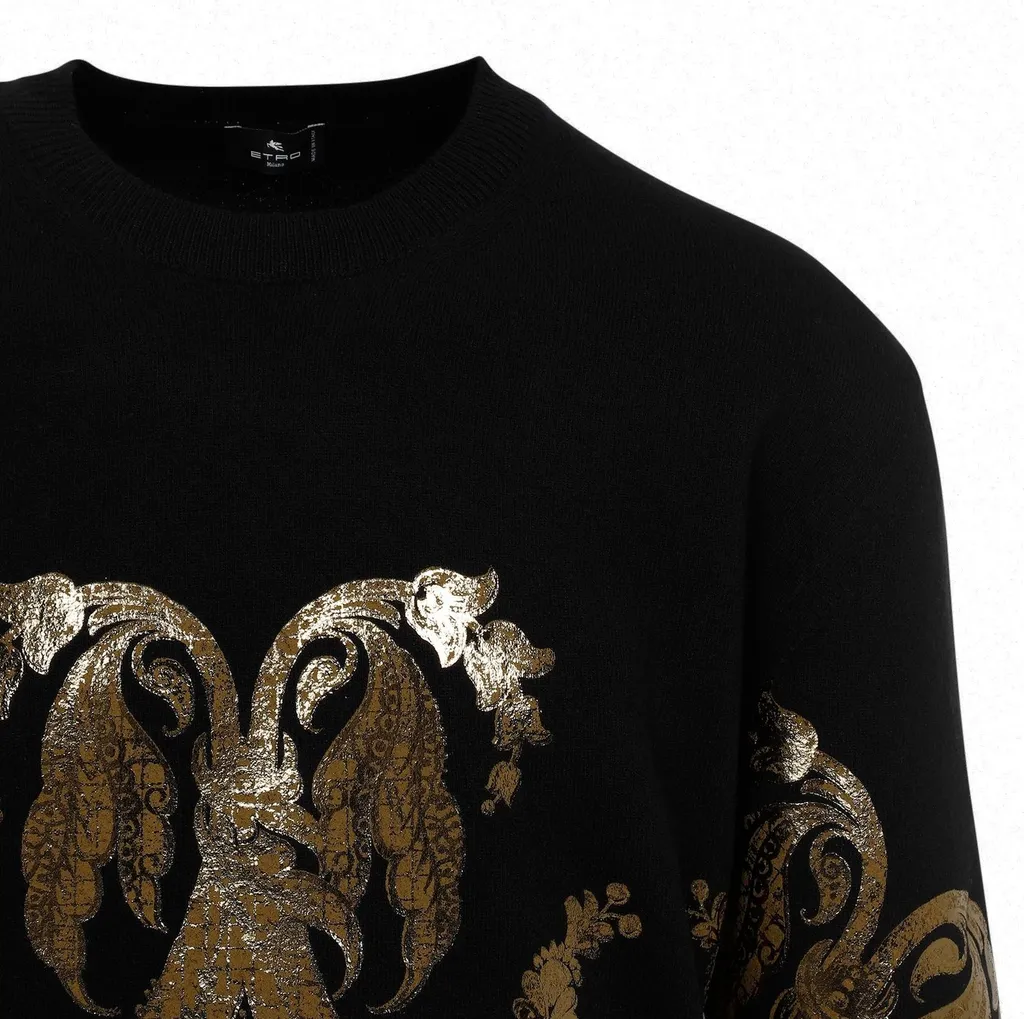 Metallic Printed Jumper