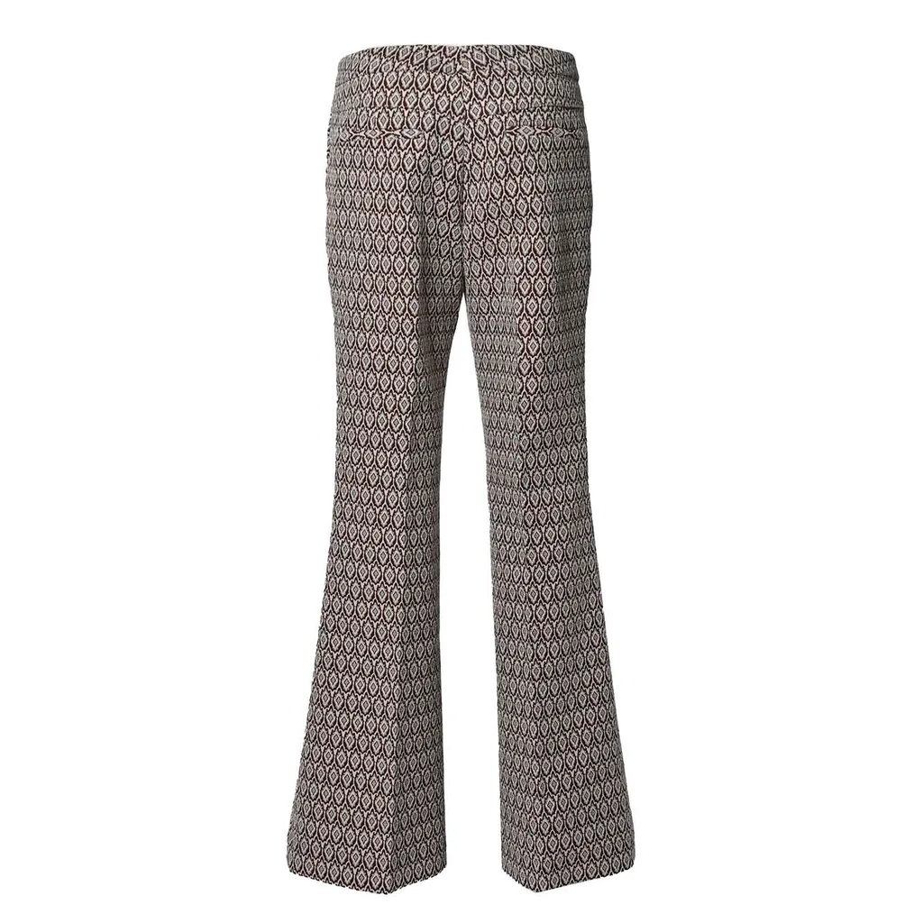 Jacquard Flared Trousers