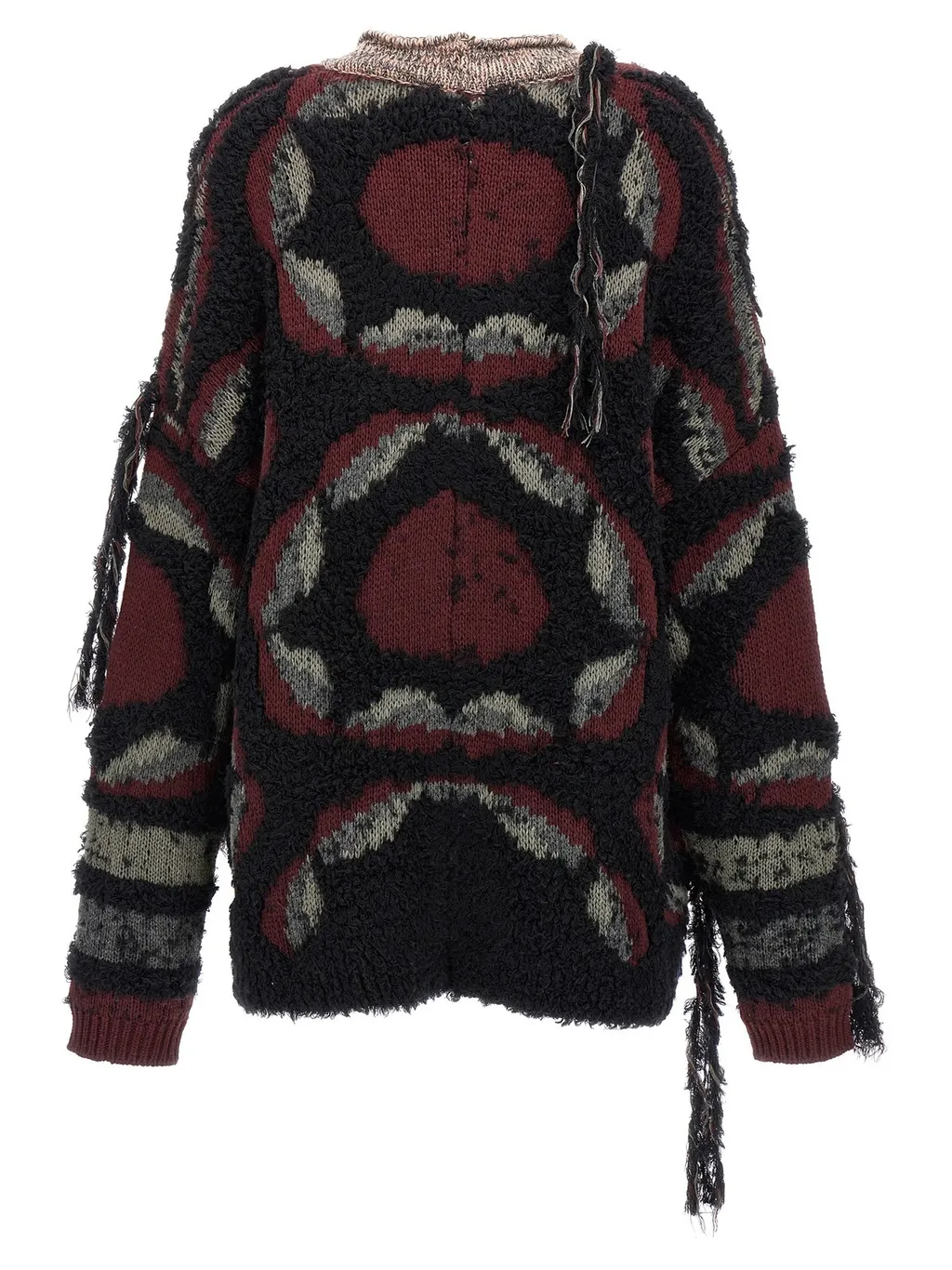 Fringed Oversized Cardigan